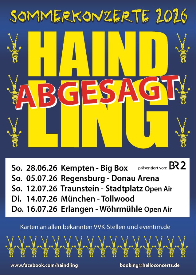 Konzerte abgesagt!
